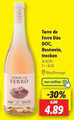 Lidl Torre de Ferro Dão DOC, Roséwein, trocken Angebot