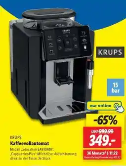 Lidl KRUPS Kaffeevollautomat Angebot