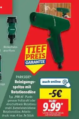Lidl PARKSIDE Reinigungs-spritze mit Rotationsdüse Angebot