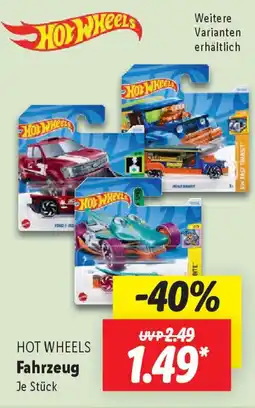 Lidl HOT WHEELS Fahrzeug Angebot