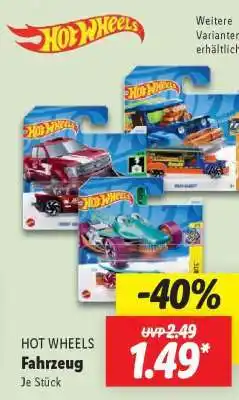 Lidl HOT WHEELS Fahrzeug Angebot