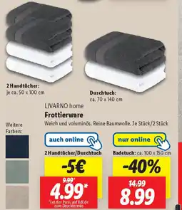 Lidl LIVARNO home Frottierware Angebot