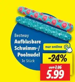 Lidl Bestway Aufblasbare Schwimm-/Poolnudel Angebot