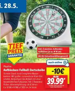 Lidl Playtive Aufblasbare Fußball-Dartscheibe Angebot
