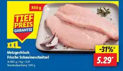 Lidl Metzgerfrisch Frische Schweineschnitzel Angebot