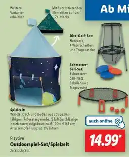Lidl Playtive Outdoorspiel-Set/Spielzelt Angebot