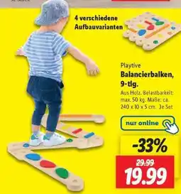 Lidl Playtive Balancierbalken, 9-tlg Angebot