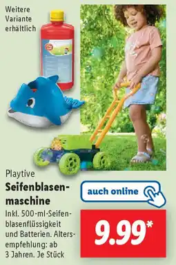 Lidl Playtive Seifenblasenmaschine Angebot