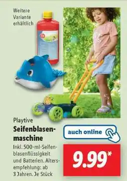 Lidl Playtive Seifenblasenmaschine Angebot