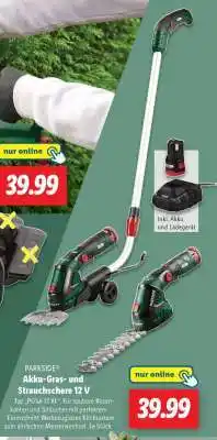 Lidl PARKSIDE Akku-Gras- und Strauchschere 12 V Angebot