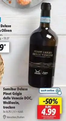 Lidl Sansibar Deluxe Pinot Grigio delle Venezie DOC, Weißwein, trocken Angebot
