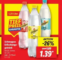 Lidl SCHWEPPES Erfrischungsgetränk Angebot
