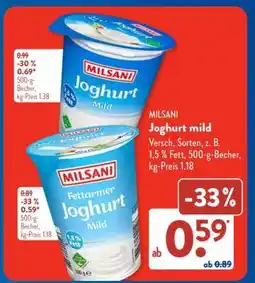 Aldi Süd MILSANI Joghurt mild Angebot