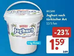 Aldi Süd MILSANI Joghurt nach türkischer Art Angebot
