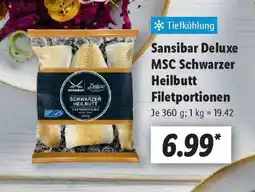 Lidl Sansibar Deluxe MSC Schwarzer Heilbutt Filetportionen Angebot