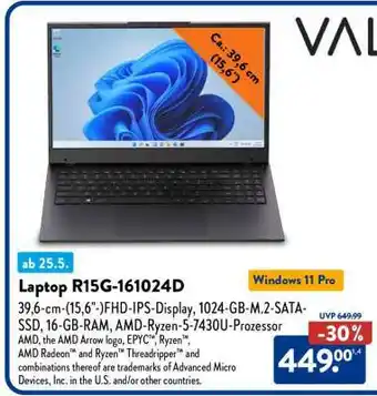 Aldi Süd Laptop R15G-161024D Angebot
