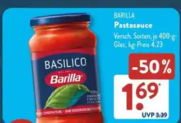Aldi Süd Barilla Pastasauce Angebot