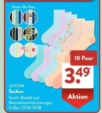 Aldi Süd LILY & DAN Socken Angebot