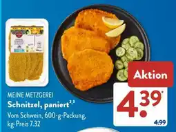 Aldi Süd MEINE METZGEREI Schnitzel paniert Angebot