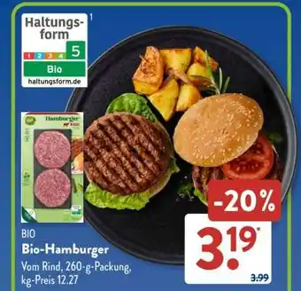 Aldi Süd Bio-Hamburger Angebot