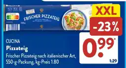 Aldi Süd Cucina Pizzateig Angebot