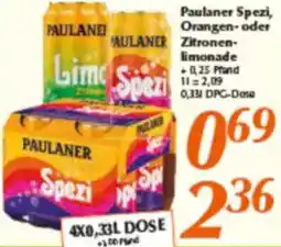 inkoop Paulaner Spezi, Orangen oder Zitronenlimonade Angebot