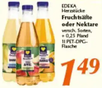 inkoop EDEKA Herzstücke Fruchtsäfte oder Nektare Angebot