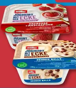 Aldi Nord Müller Joghurt mit der Ecke Schoko Balls Angebot