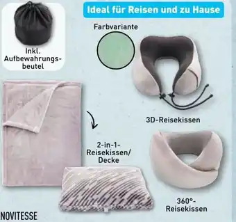 Aldi Nord Novitesse Reisekissen/Reisedecke Angebot
