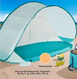 Aldi Nord Crane Pop-Up Strandmuschel Angebot