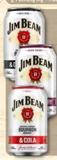 Aldi Nord Jim Beam Kentuckey Straight Bourbon Whiskey & Cola Angebot