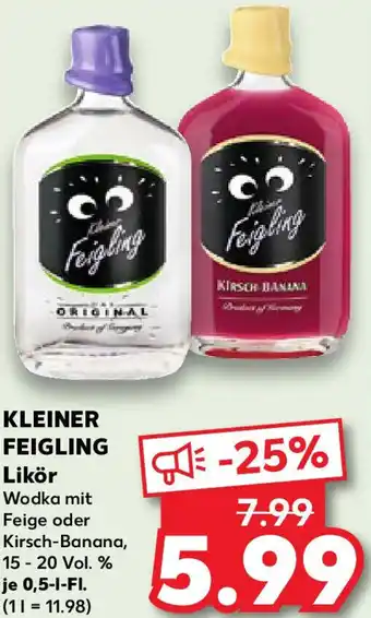 Kaufland KLEINER FEIGLING Likör Angebot