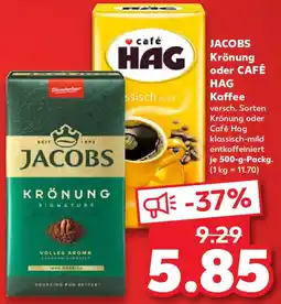 Kaufland JACOBS Krönung oder CAFÉ HAG Kaffee Angebot