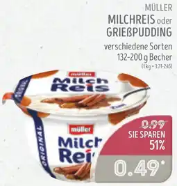 Edeka Struve Müller milchreis oder grießpudding Angebot