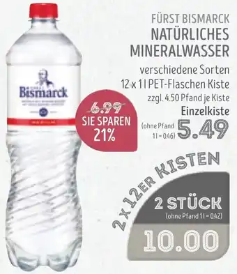 Edeka Struve Fürst bismarck natürliches mineralwasser Angebot