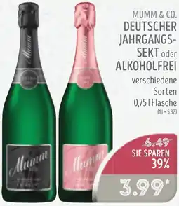 Edeka Struve Mumm & co. deutscher jahrgangssekt oder alkoholfrei Angebot