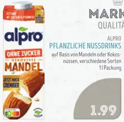 Edeka Struve Alpro pflanzliche nussdrinks Angebot