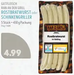 Edeka Struve Gutfleisch ran an den grill rostbratwurst oder schinkengriller Angebot