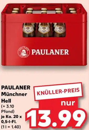 Kaufland PAULANER Münchner Hell Angebot
