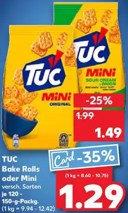 Kaufland TUC Bake Rolls oder Mini Angebot