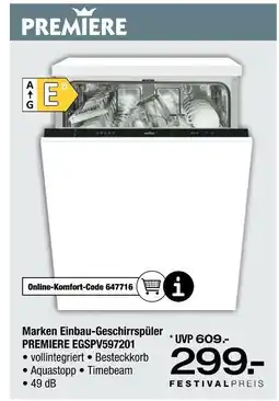 Ostermann Premiere marken einbau-geschirrspüler Angebot