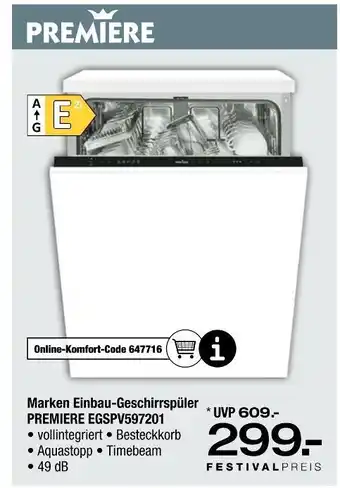 Ostermann Premiere marken einbau-geschirrspüler Angebot