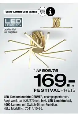 Ostermann Led leuchten led-deckenleuchte denver Angebot