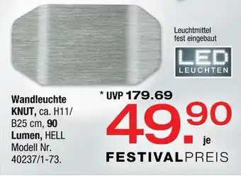 Ostermann Led leuchten wandleuchte knut Angebot