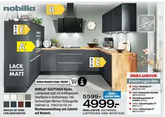 Ostermann Nobilia easytouch küche Angebot
