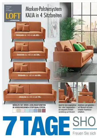 Ostermann Loft polstersystem kalia Angebot