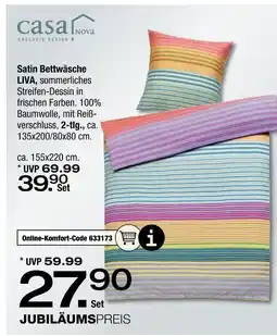 Ostermann Casa nova satin bettwäsche liva Angebot
