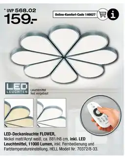 Ostermann Led-deckenleuchte flower Angebot
