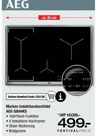 Ostermann Aeg marken induktionskochfeld Angebot