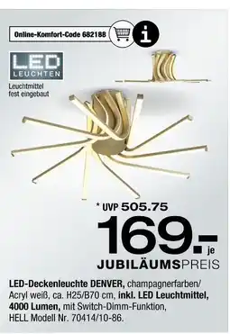 Ostermann Led-deckenleuchte denver Angebot